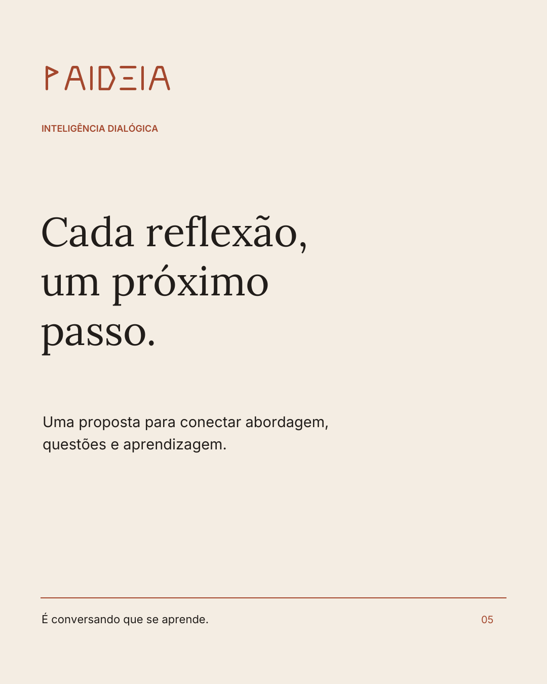 Peça 5 do carrossel A prática abre perguntas